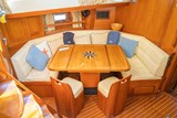 Dining area with table open
